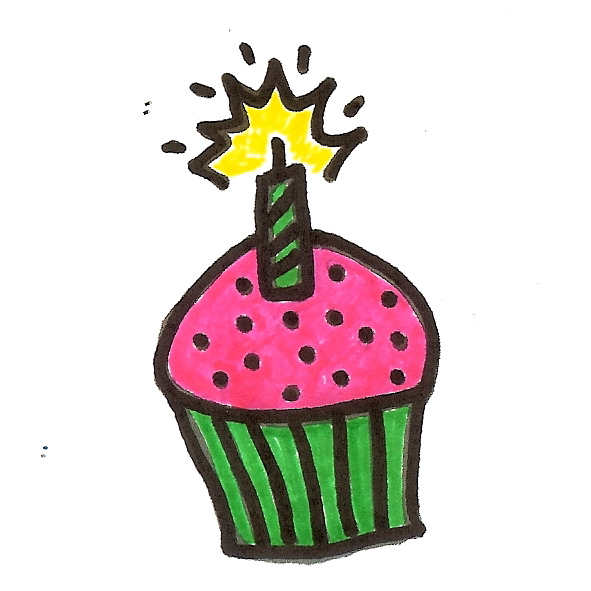 Party pepper upper cupcake